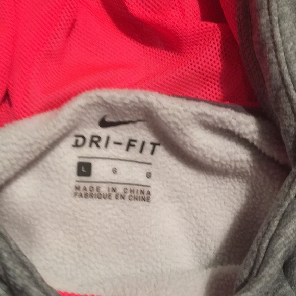 Nike grey and pink hoodie - Picture 3 of 3